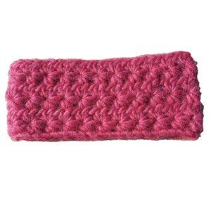 Girls's Handmade Headband Circlet Bandeau Knit Twisted Meadows Red Chunky USA